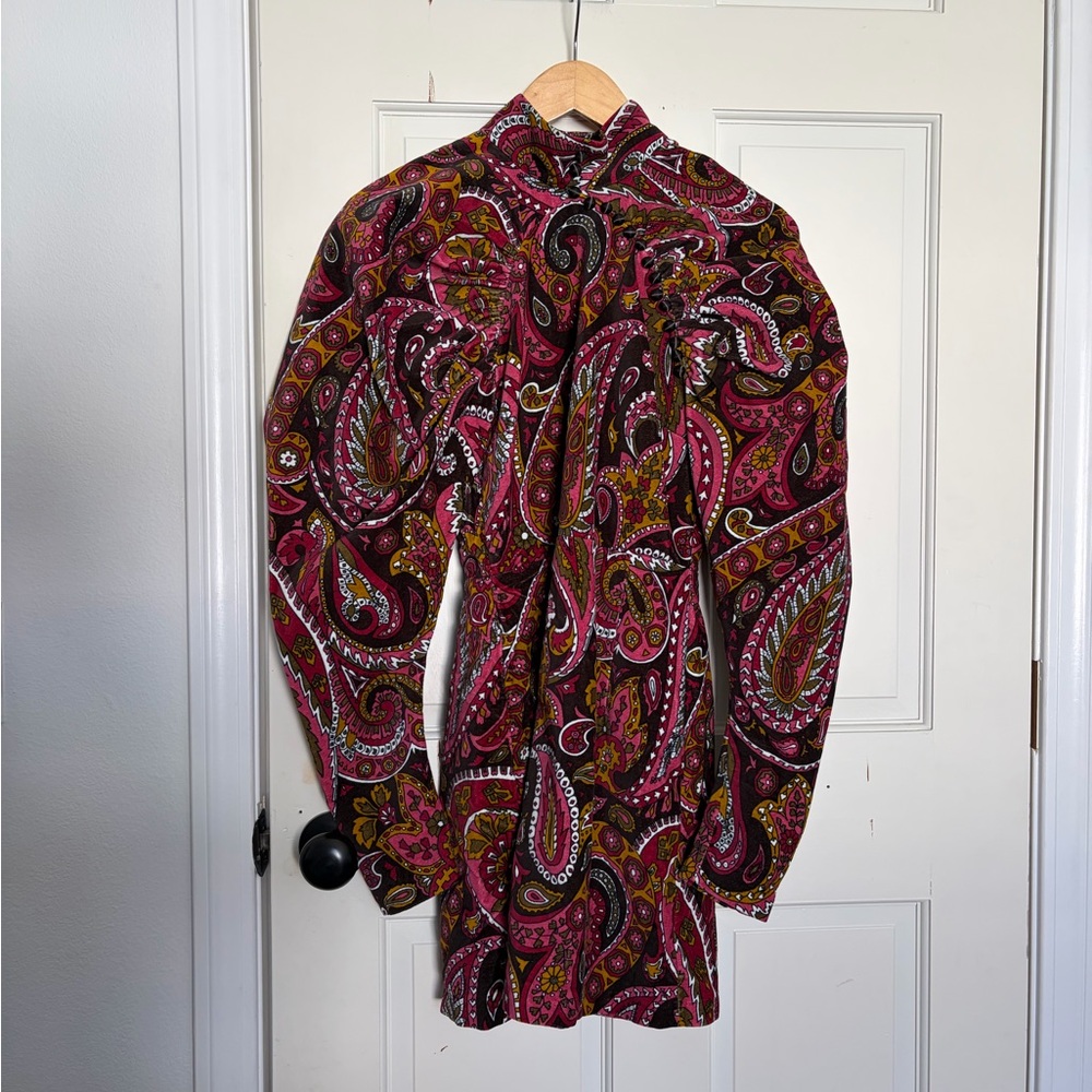Women's Paisley Long Sleeve Dress